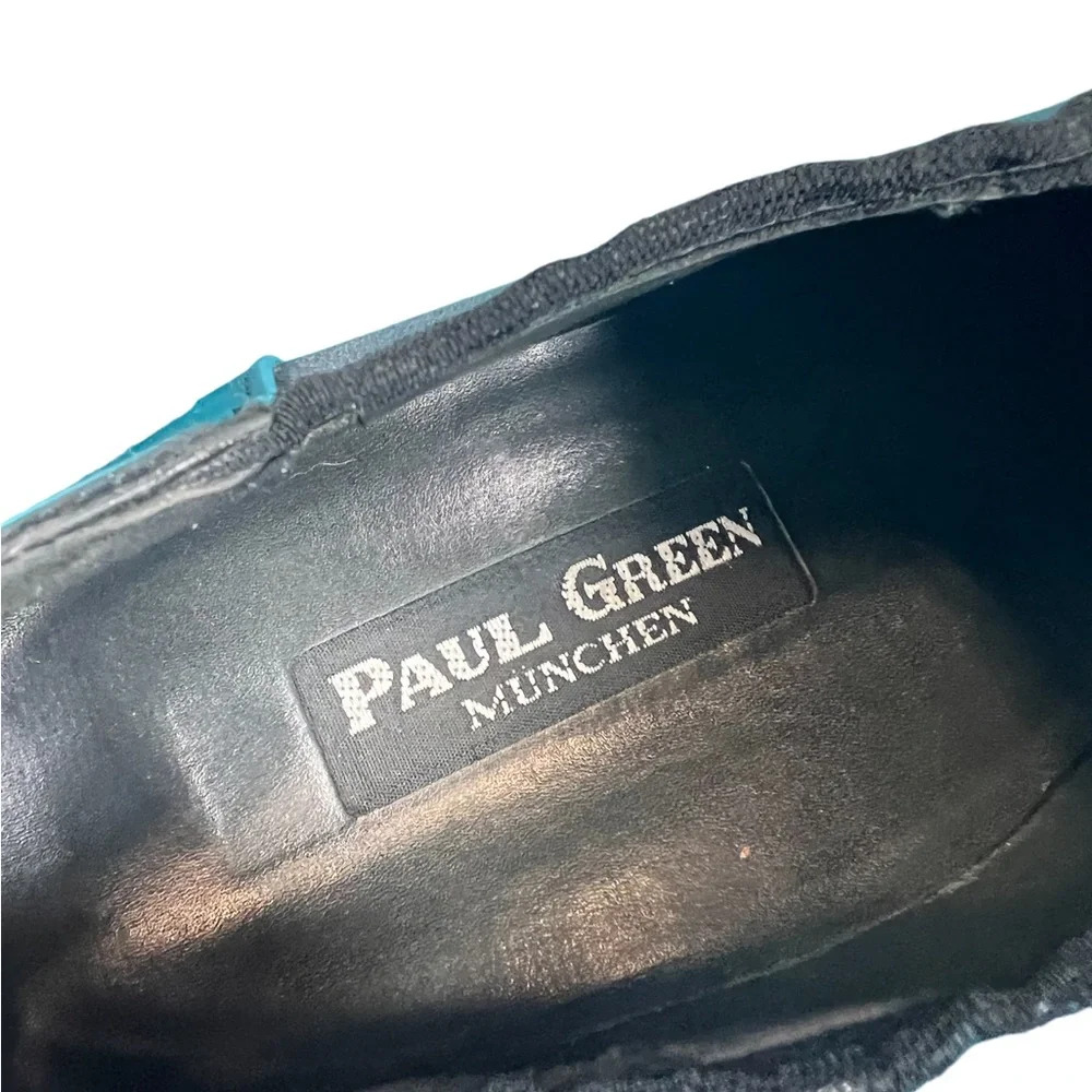 90’s Paul Green Nylon and Patent Black Slip-on Elastic Wedge - Picture 5 of 9